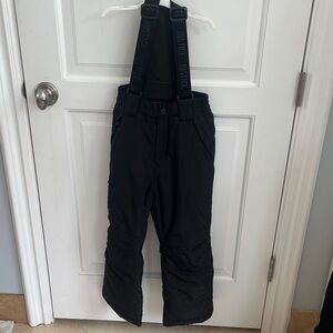 Justice Kids Black Snow Pants / Bib 6/7